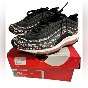 Nike Air Max 97 - Just Do It Logo - Black and White Sneakers